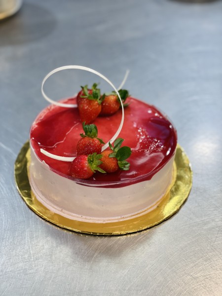 Strawberry Mousse Cake!