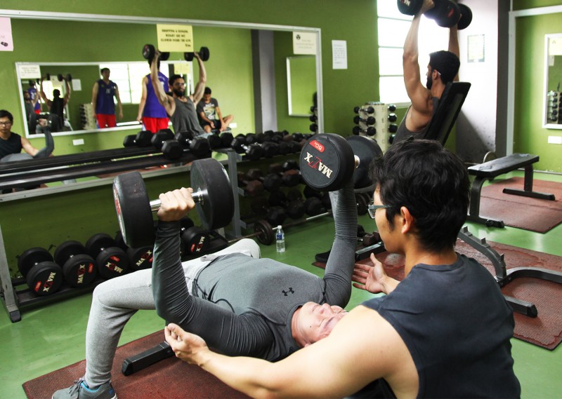The campus gym is fully equipped to help you stay fit.